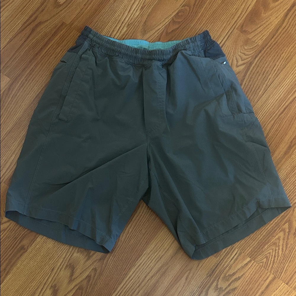Men's Gray with light blue built in underwear Birddog Shorts